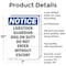 Signmission Livestock Guardian Dog On Duty OSHA Notice Sign, Aluminum, 7in W x 10in L, 2PK OS-2PACK-NS-A-710-V-14021 - alternate 6